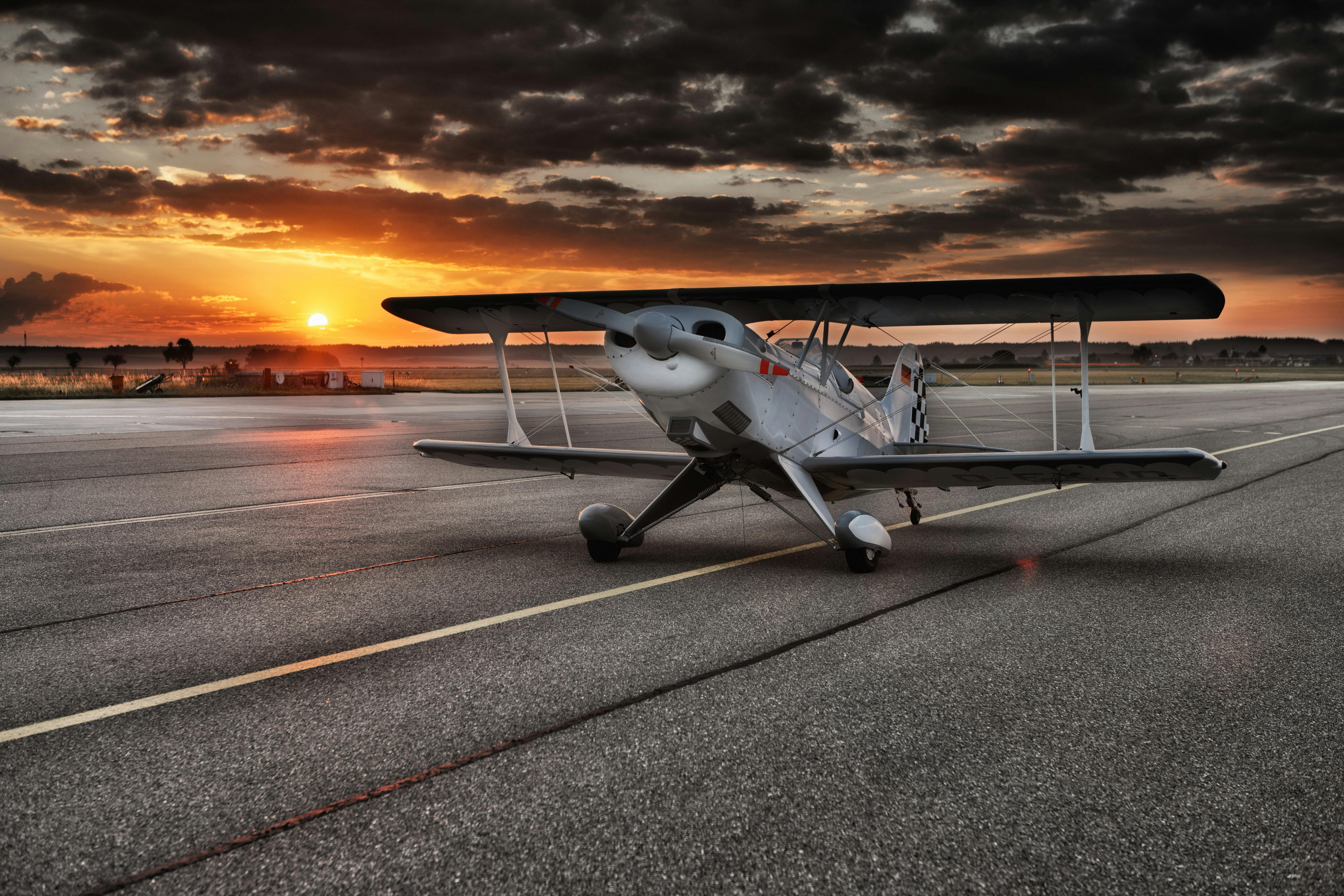 Aircraft on runway